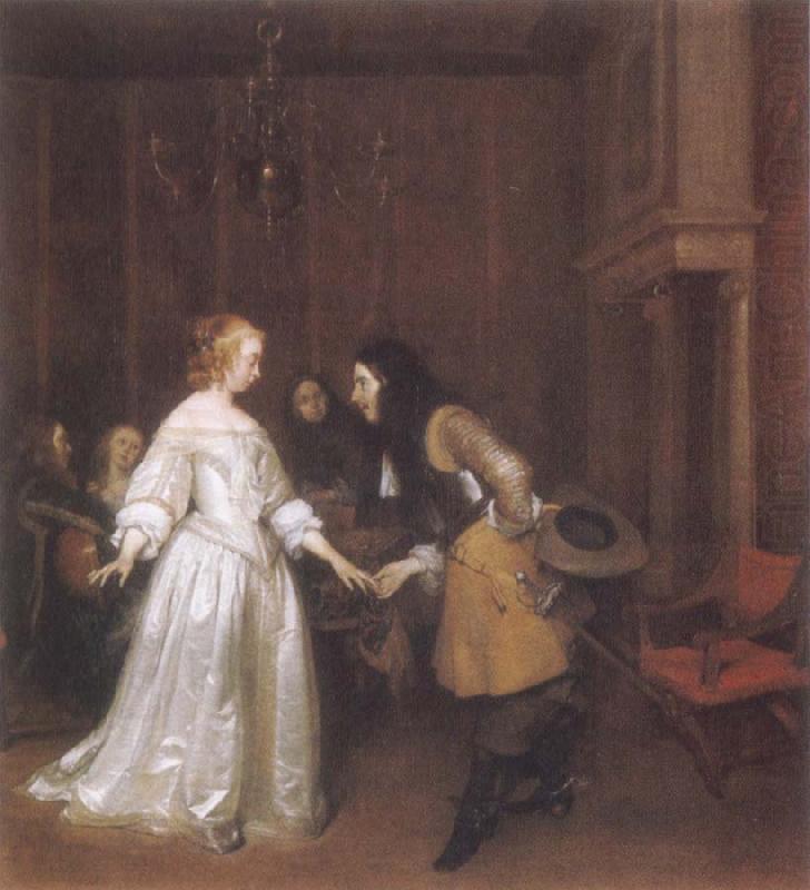Gerard Ter Borch Dancing Couple china oil painting image